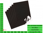 Schleifpapier P800 (Korn 800), wasserfest, Nass-Schleifpapier, 230x280mm