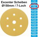 100x (Excenter)Schleifscheibe, P80 (Korn 80), 6/7 Loch, klett (Auslaufartikel)